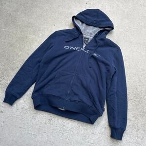 Early 2000s y2k fur lined O'Neill zip up hoodie